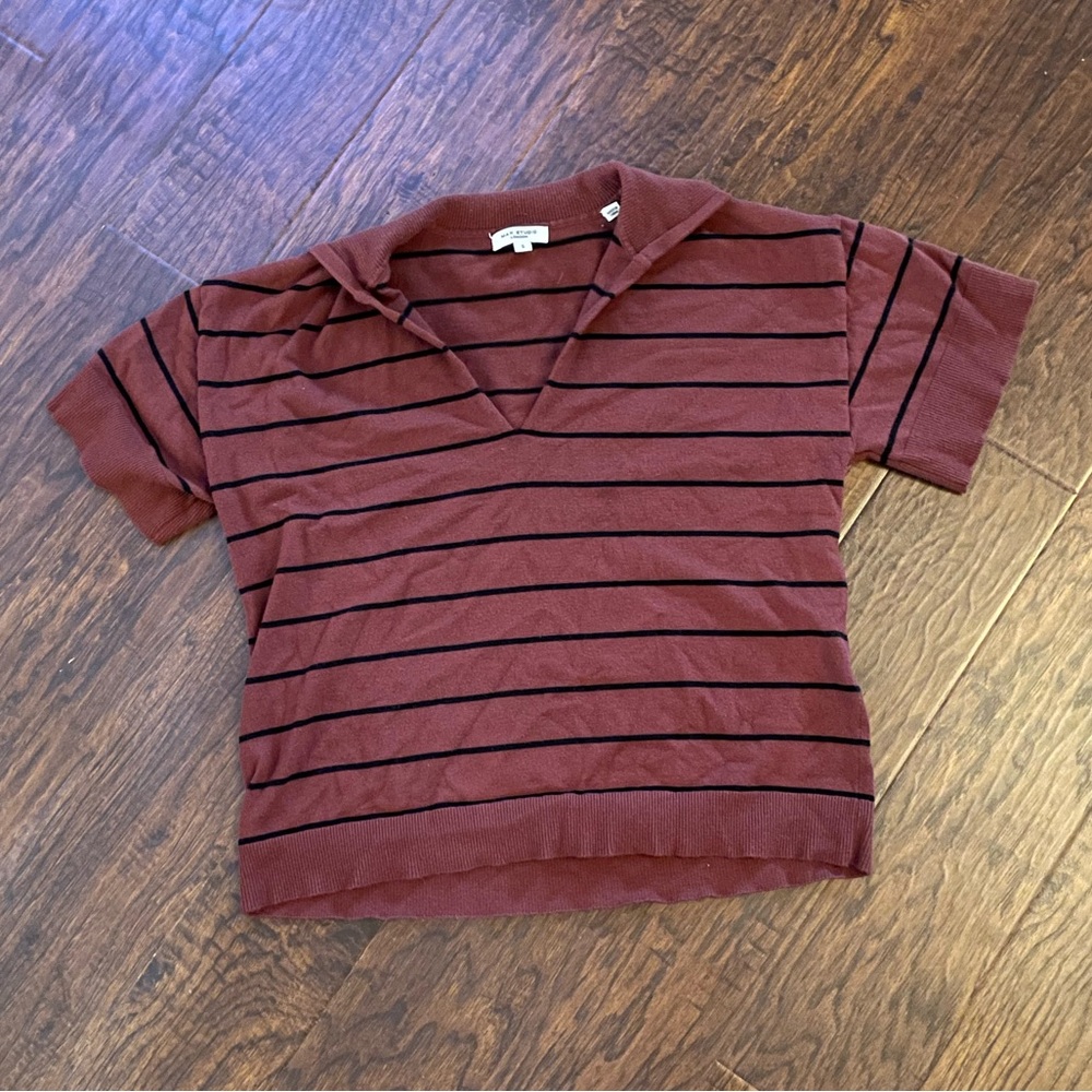 Max Studio London Striped Top